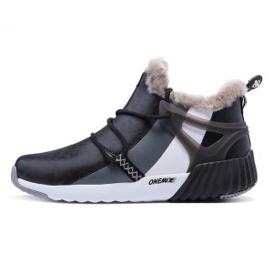 Fashion Winter Leather Men’s Running Shoes