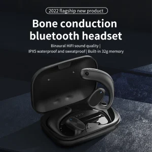 Wireless Bluetooth Headphones Heavy Bass Music Earbuds Noise Cancelling Earphones Touch Ear-Hook OWS Sport Waterproof Headset