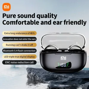 Xiaomi S39 Bone Conduction Ear clip Bluetooth Headset TWS HIFI ENC Noise Reduction Comfortable Earphone With Led Display