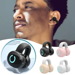 Meow Headphones Mini True Wireless Headphones Version 5.3 Sports Hover Headphones Single Ear Stereo Ear Clip On Earbuds for