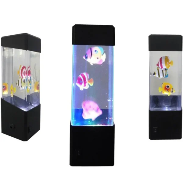 Colorful Led Jellyfish Night Lamp Volcano Lamp Little Fish Lamp Novelty Products Lighting for Mood Light Most Sold Novelties New - Image 2