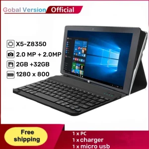 New Sales 10.1 INCH RCA 2in1 Mini Notebook 2GBDDR +32GB ROM Windows 10 Tablet PC USB 6000mAh Battery Dual Camera