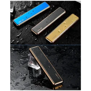 Portable Windproof USB Rechargeable Lighter Touch Metal Electronic Flameless Lighter Cigarette Cigar Accessories Men’s Gadgets