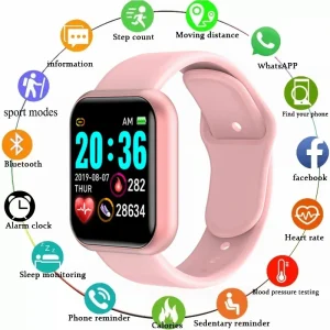 D20 Smart Watch Men Women Bluetooth Connected Phone Music Fitness Sports Bracelet Sleep Monitor Y68 Smartwatch