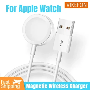 Portable Watch Wireless Charger USB Type C for Apple Watch iWatch Series S10/S9/9/8/7/6 Ultra 5/4/3/2 SE Magnetic Fast Charging