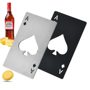 Personalized Credit Card Bottle Opener, Creative Poker Stainless Steel Beer Bottle Opener, Kitchen Bar Tools