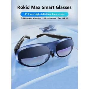 Rokid Max 3D AR Smart Glasses 215 Inch Max Screen Smart Lens 1080P FHD Micro OLED Computer Glasses for Phones/Switch/PS5